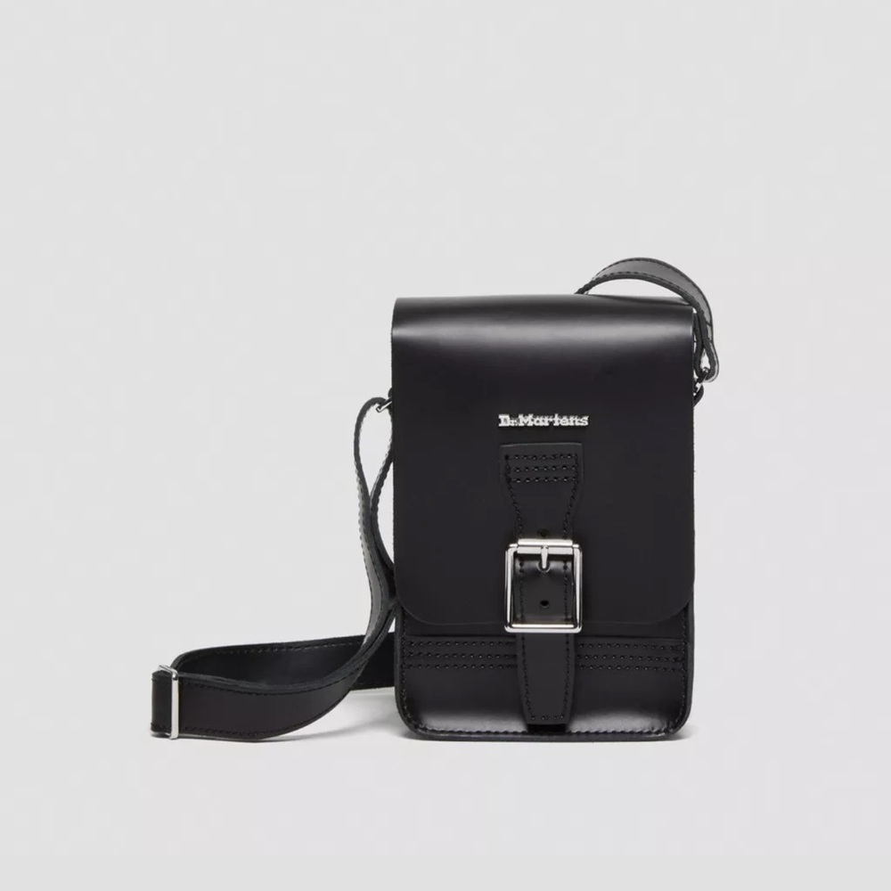 Dr. Martens Black Leather Crossbody Bag